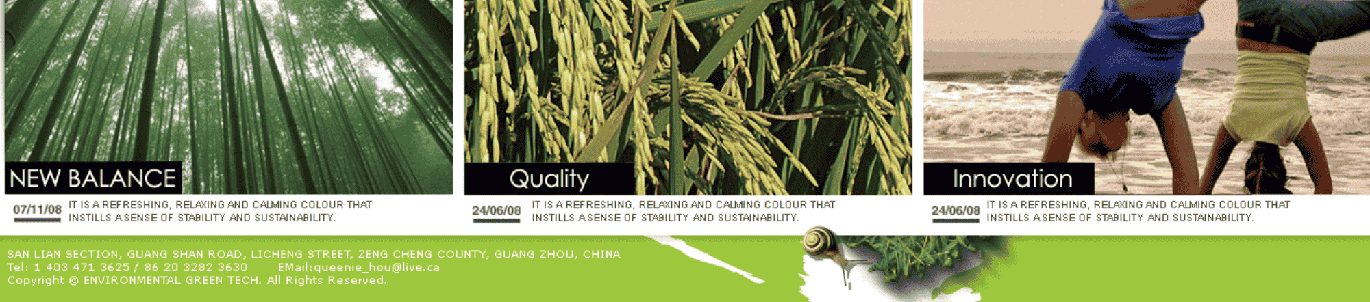 ENVIRONMENTAL GREEN TECH Website